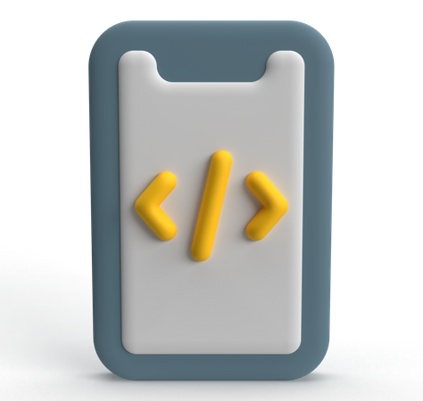 Mobile Development  3D Icon