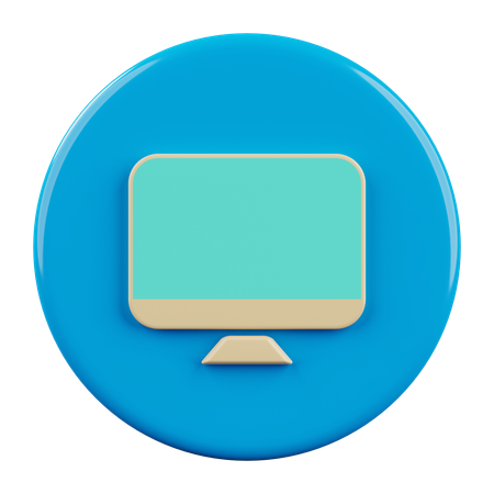 Monitor  3D Icon