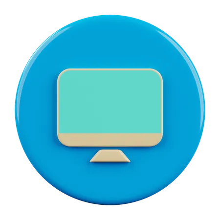 Monitor  3D Icon