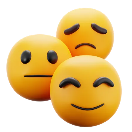 Multiple Emotions  3D Icon