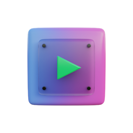 Play Button  3D Illustration