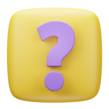 Question Mark  3D Icon