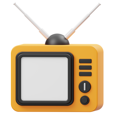 Retro Tv  3D Icon