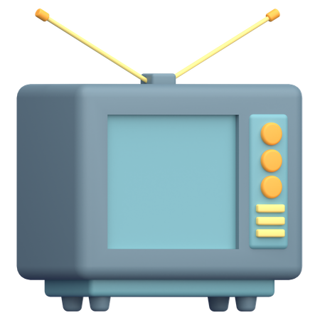 Retro Tv  3D Icon