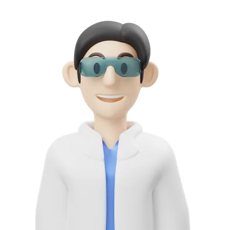 Scientist  3D Icon