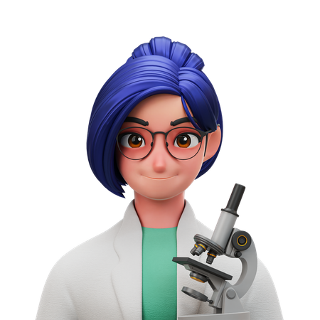 Scientist  3D Illustration