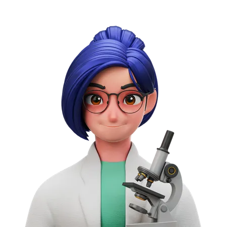 Scientist  3D Illustration