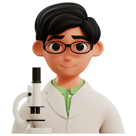 Scientist Avatar  3D Icon