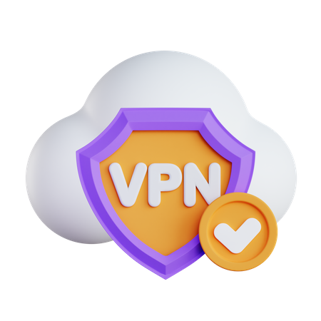 Secure Vpn  3D Illustration