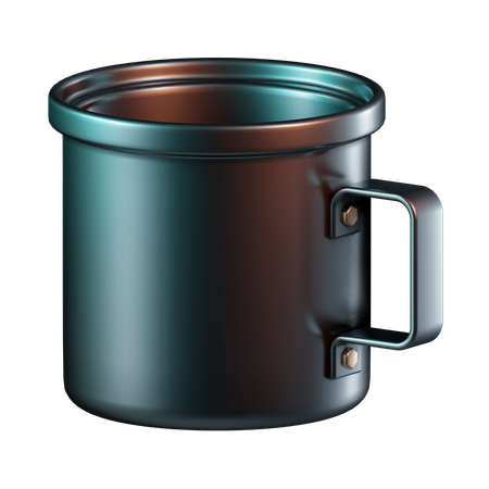 Steel Mug  3D Icon