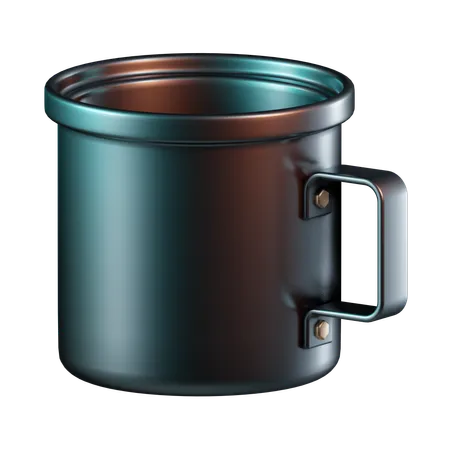 Steel Mug  3D Icon