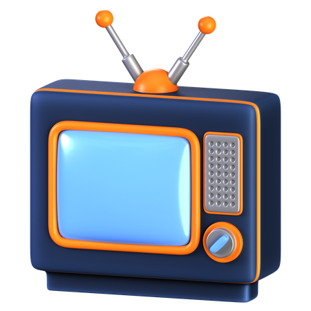 Television  3D Icon