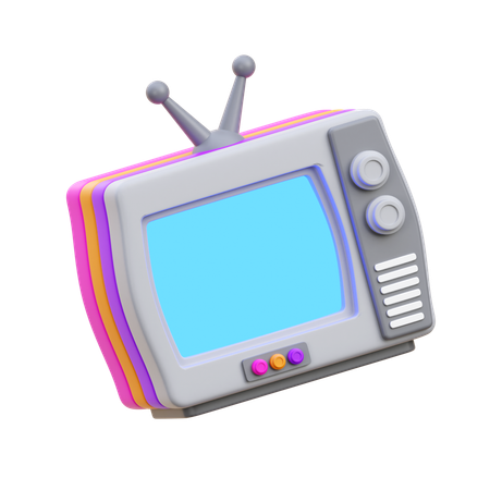 Television  3D Icon