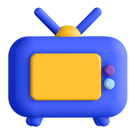 Television  3D Illustration