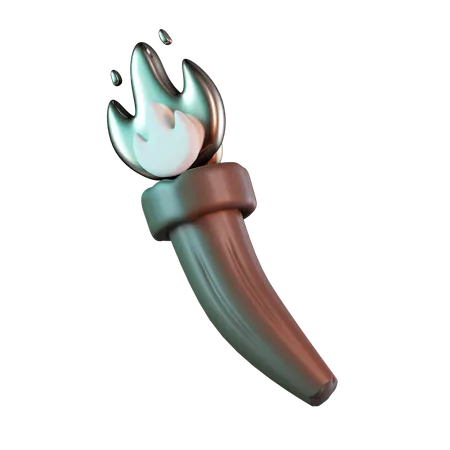 Torch  3D Icon