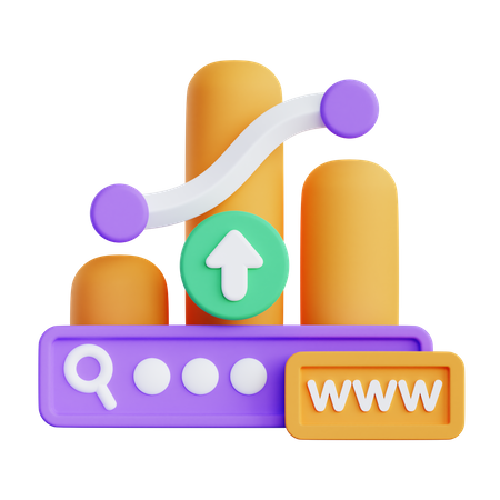 Traffic Chart  3D Illustration