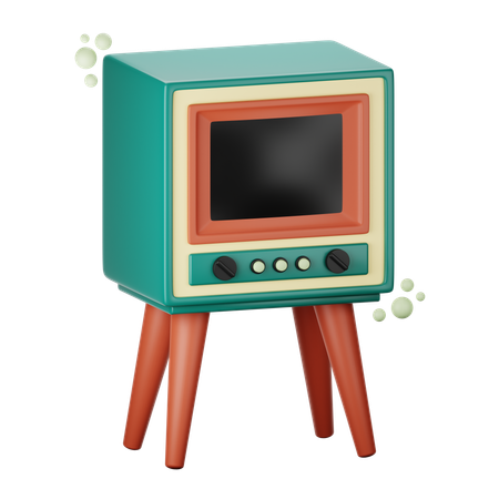 Tv 1950s  3D Icon