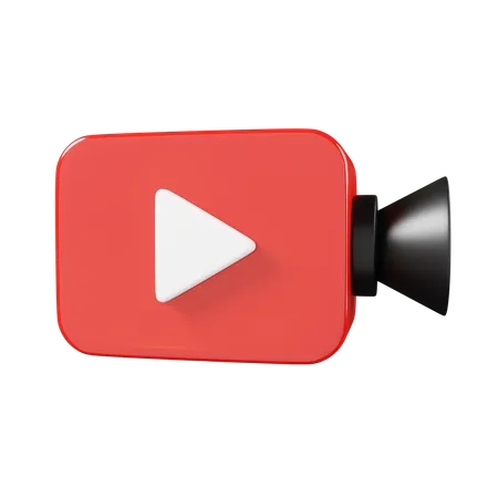 Video Camera Player  3D Icon