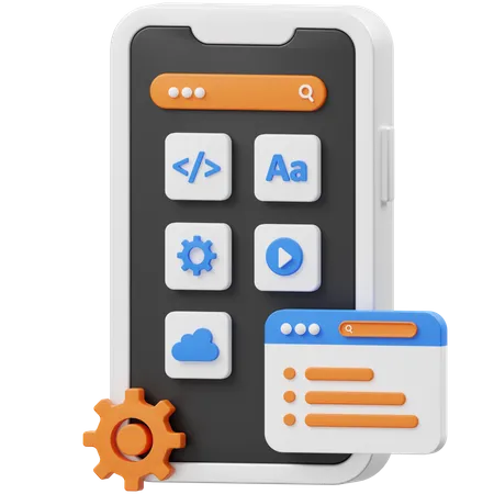 Web App Development  3D Icon