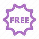 badge, discount, free