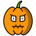 pumpkin, spooky, scary, horror, fear, terror, halloween