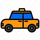 taxi, car, service