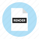 document, file, paper, render