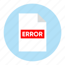 document, error, file, paper