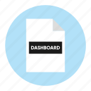 dashboard, document, file, paper