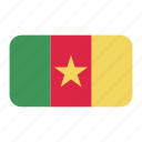 african flag, cameroon, cameroon flag, flag icon