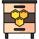 bee, hive, honey, honeycomb