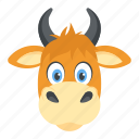 buffalo head, bull, cow, domestic animal, livestock