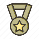 medal, award, prize, star, badge