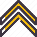 angle, arrow, chevron, double, up