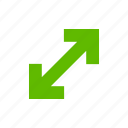 arrow, direction, resize