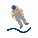 astronout landing, astronaut, cosmonaut