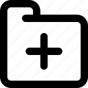 add, add file, add folder, file, folder, plus