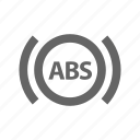 abs, warning light