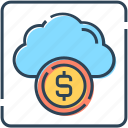 business, cloud, dollar, finance, money, web