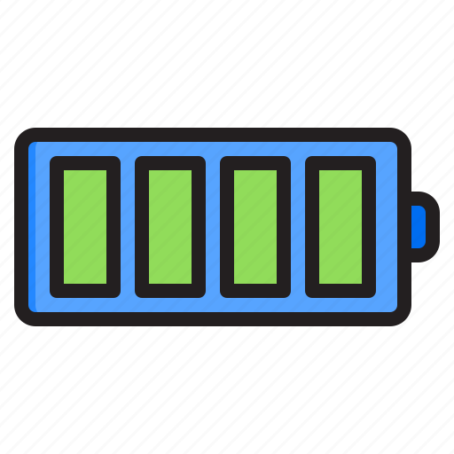 Battery, level, energy, full, power, charge icon - Download on Iconfinder