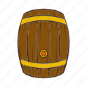 alcohol, barrel, beer, cartoon, keg, old, wooden