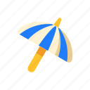 beach, umbrella, summer