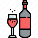 wine, alcohol, bottle, glass, drink, beverage