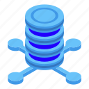 block, chain, server, stack, isometric