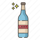 bottle, brewery, lager