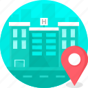 building, clinic, hospital, location, medical