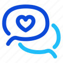 chat, love, heart, vows, message