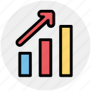 arrow, bar, business, chart, earning, graph, pie