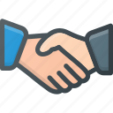 agreement, business, deal, hand, meeting, partnership, shake