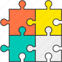 diagram, game, jigsaw, piece, puzzle, solution